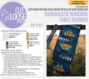 Farmhouse Window Table Runner